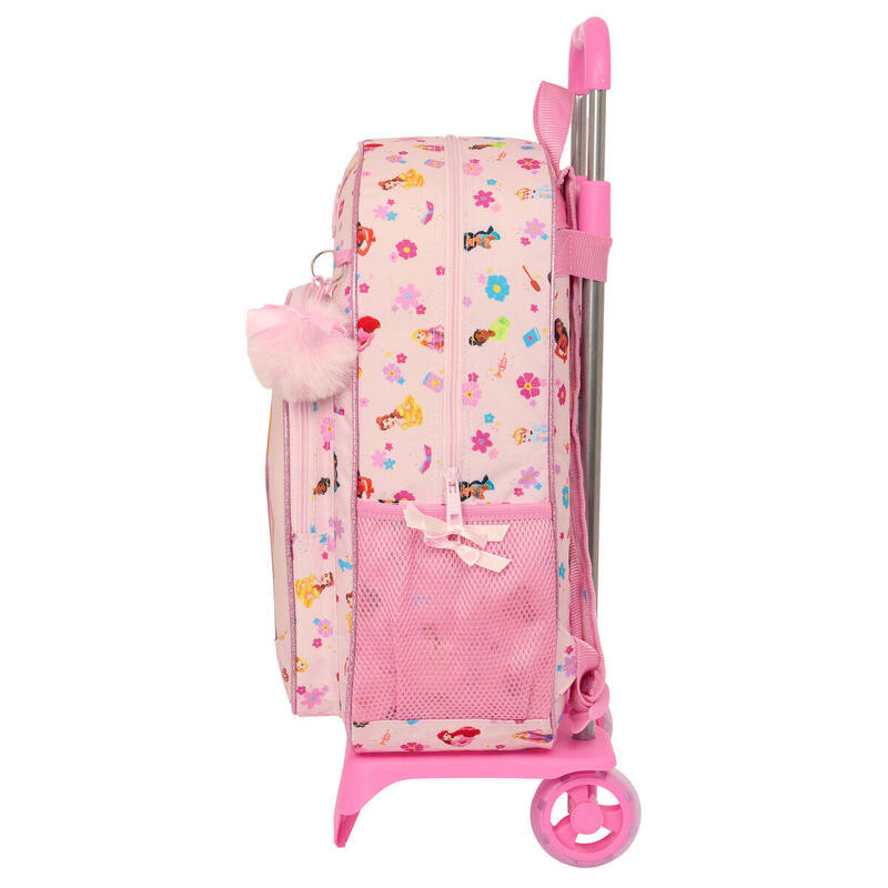 Mochila Escolar con Ruedas Disney Princess Summer adventures Rosa