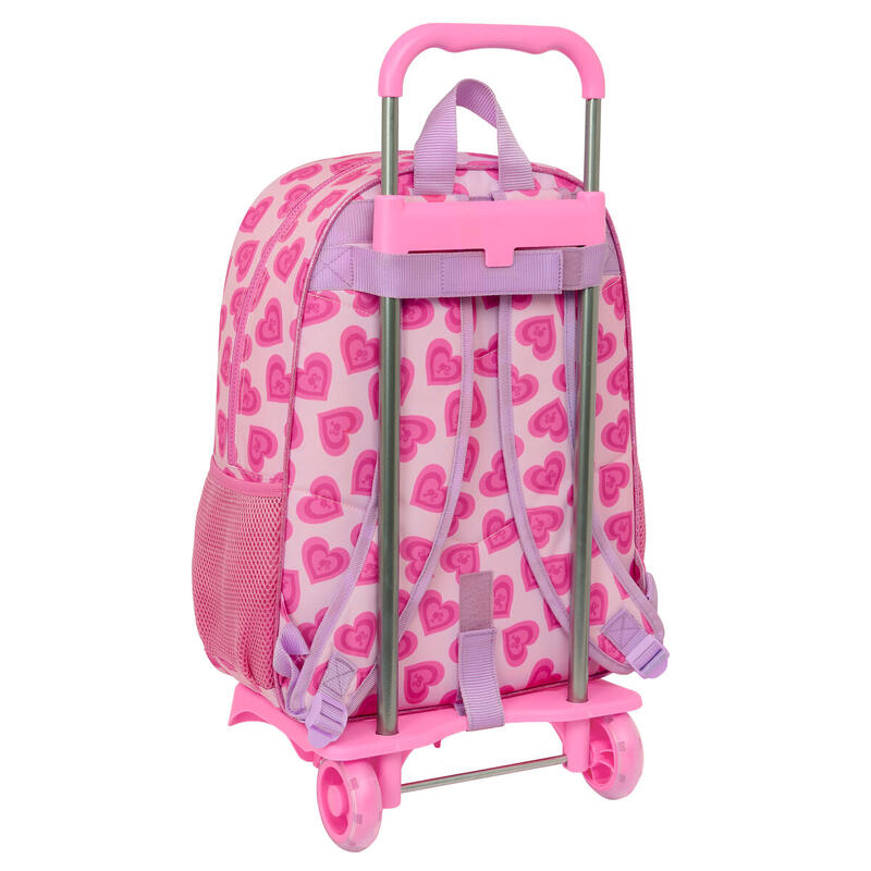 Mochila Escolar con Ruedas Barbie Love Rosa