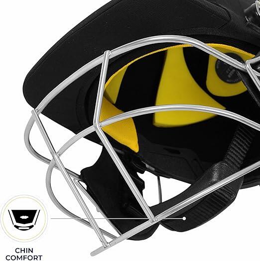 Avenger PRO Cricket-Helm, Schwarz, für Männer & Jungen 7/7