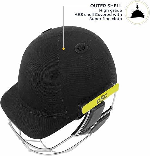 Avenger PRO Cricket-Helm, Schwarz, für Männer & Jungen 6/7