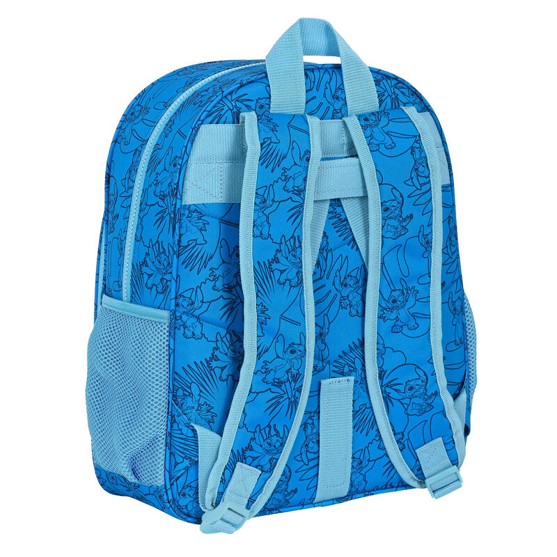 Mochila Escolar Stitch Azul