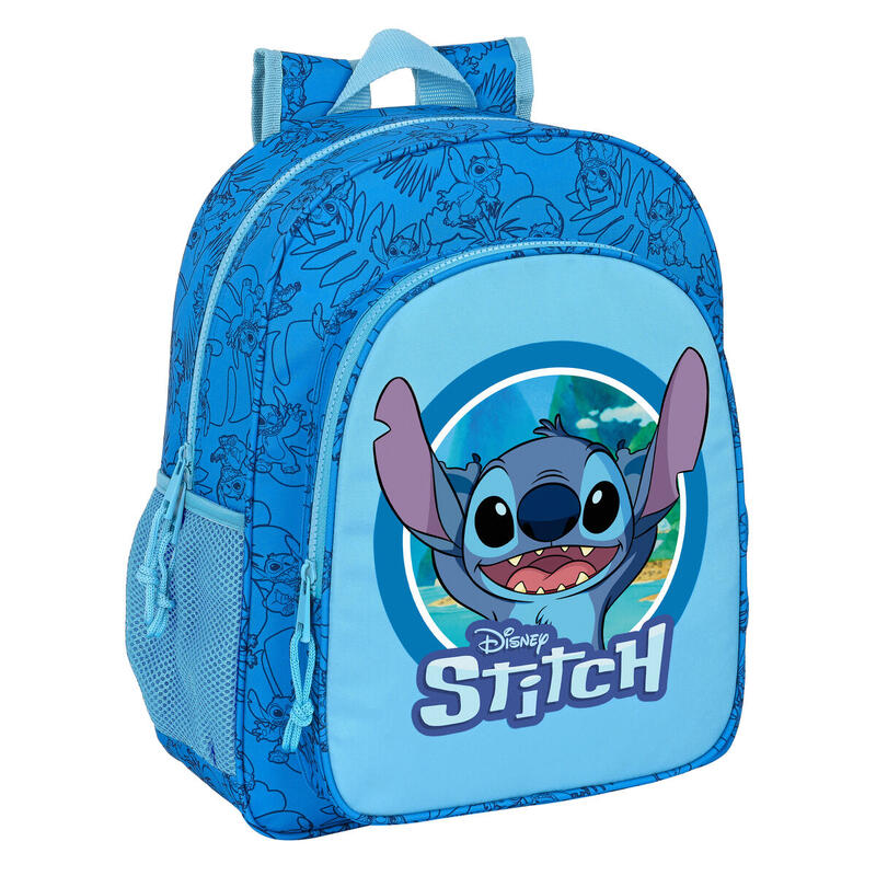 Mochila Escolar Stitch Azul