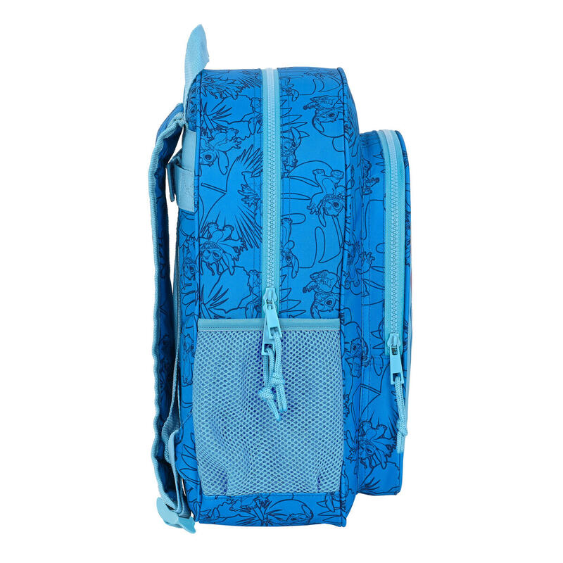 Mochila Escolar Stitch Azul