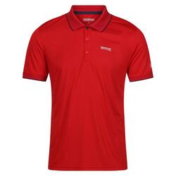 Heren Remex II Polo Shirt (Gevaar Rood Vast)