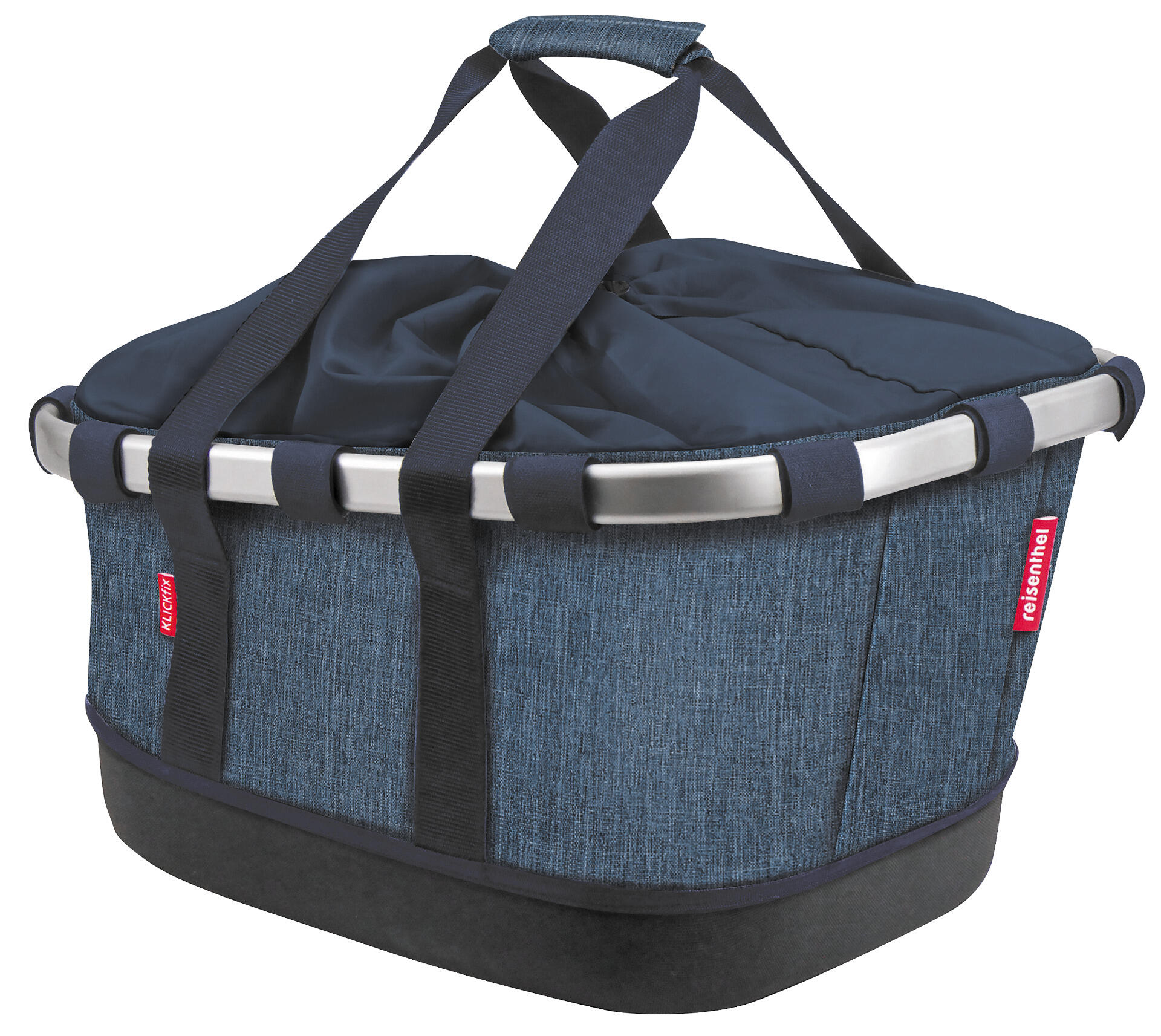 KLICKFIX Fietsmand GT voor Racktime, twist blauw 1/2
