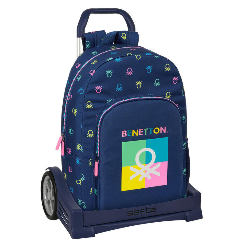 Trolley per la Scuola Benetton Cool Blu Marino