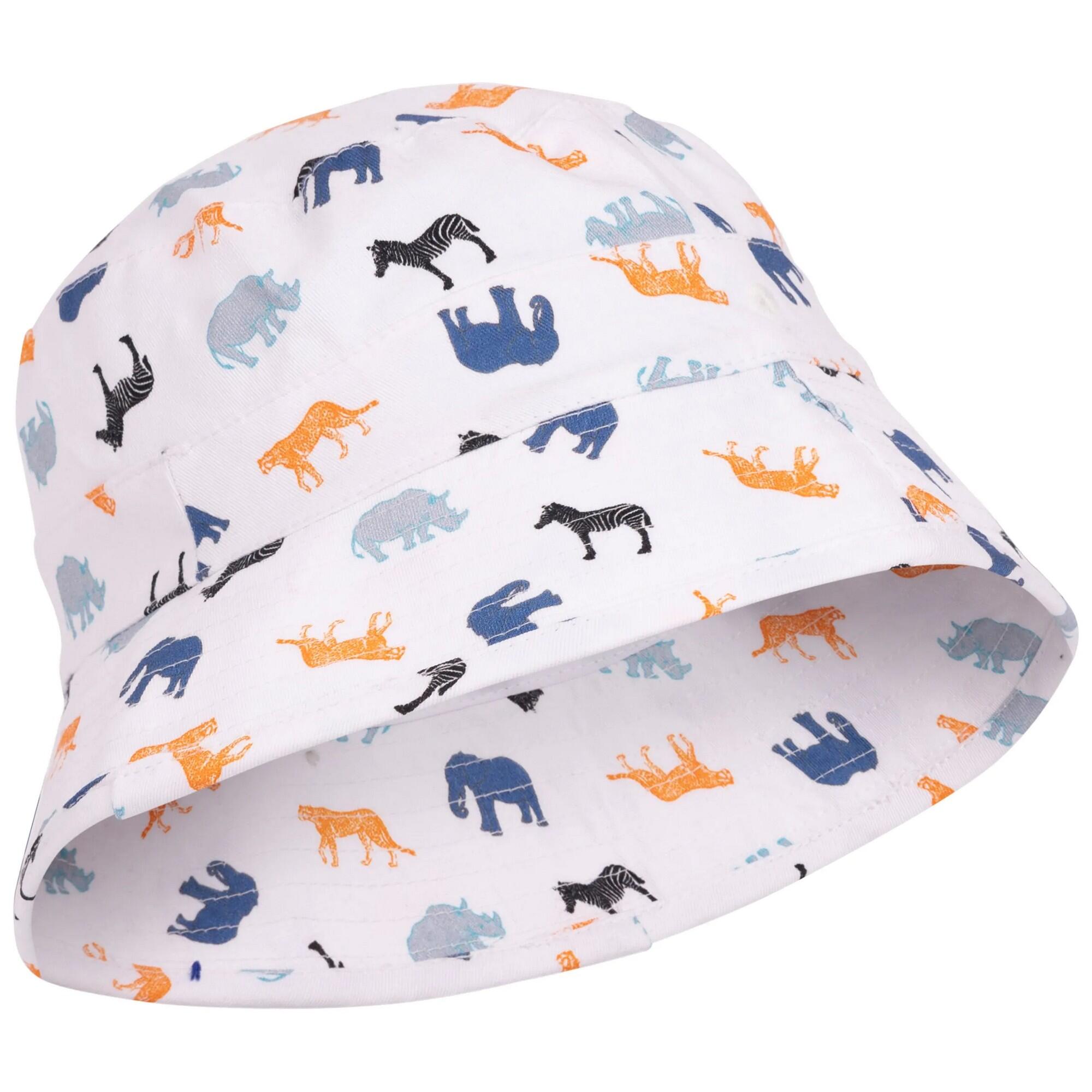 Childrens/Kids Zebdee Safari Animals Bucket Hat (White) 3/5