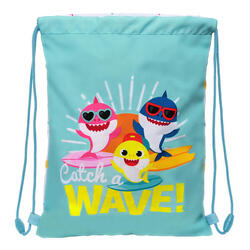 Bolsa Mochila con Cuerdas Baby Shark Surfing