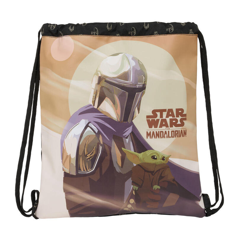 Mochila Saco Infantil The Mandalorian This is the way Negro