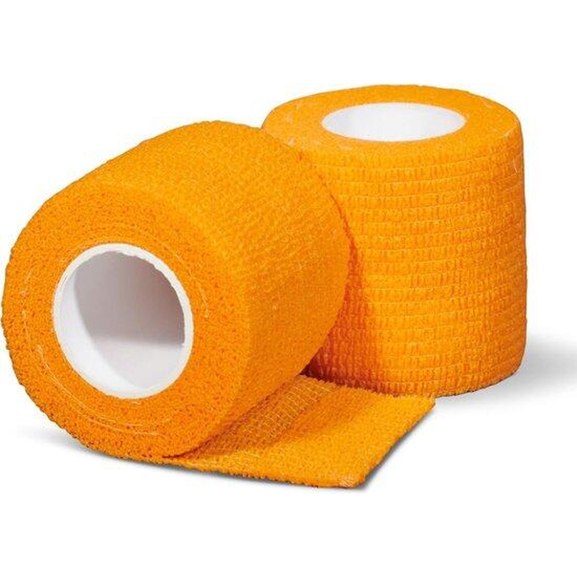 Sous-bandage sportif 6 rouleaux orange