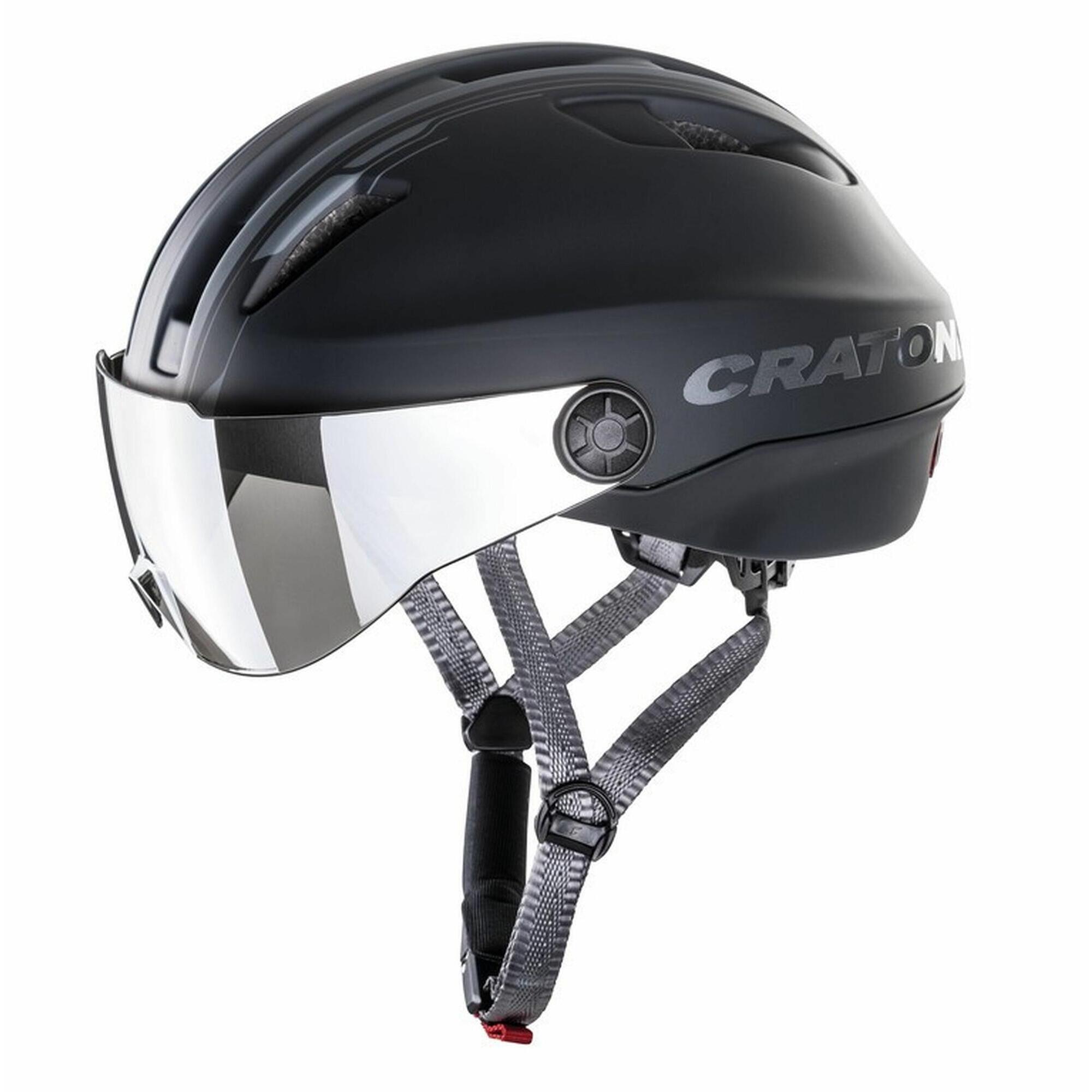 Cratoni - Casque Vélo Pedelec Evo Noir/anthracite Mat - Casque - Noir - 53-57 Cm - Decathlon