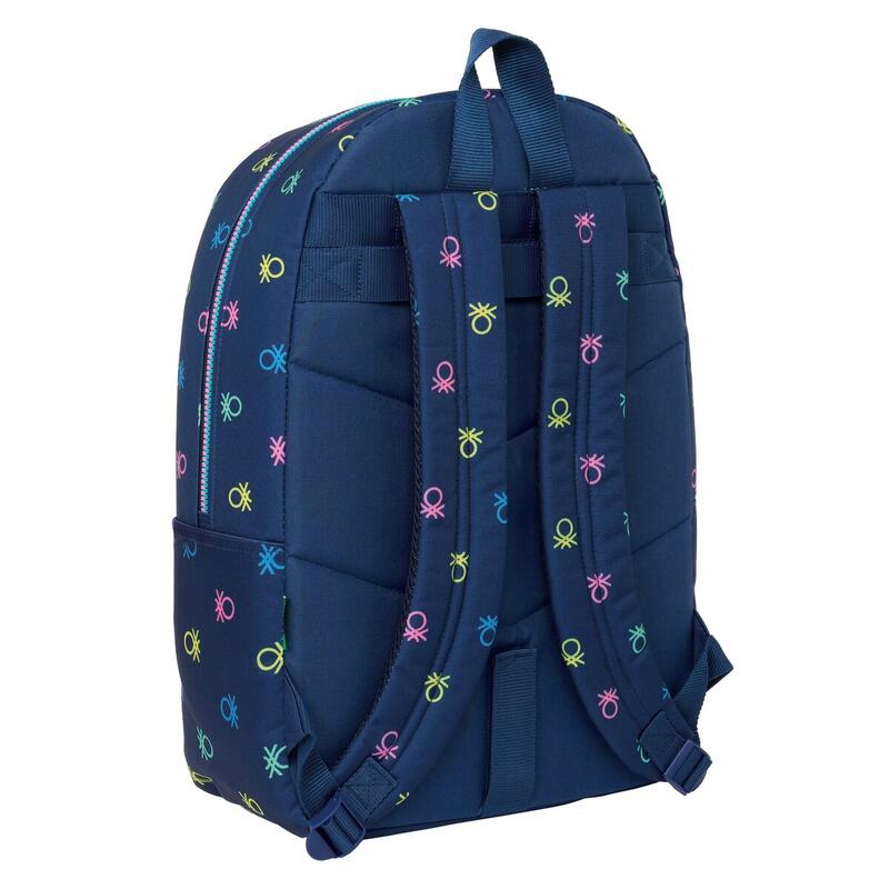 Mochila Escolar Benetton Cool Azul marino