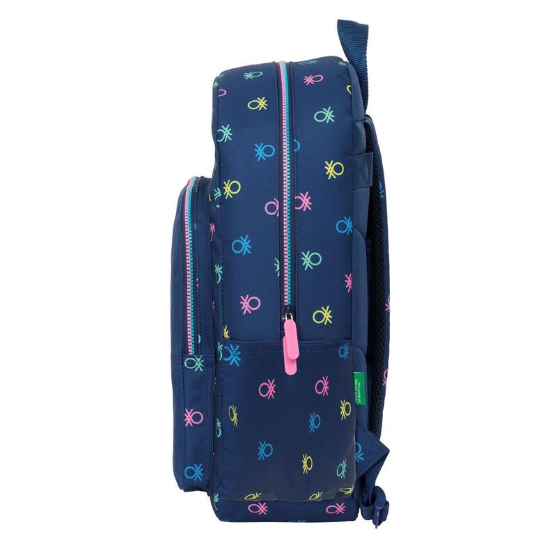 Mochila Escolar Benetton Cool Azul marino