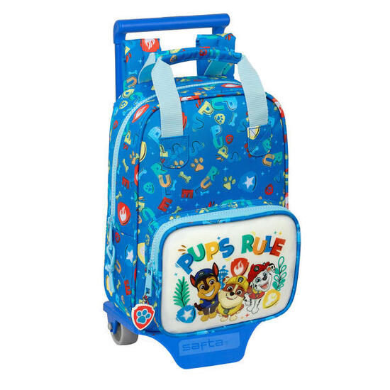 Cartable à roulettes The Paw Patrol Pups Purple Bleu