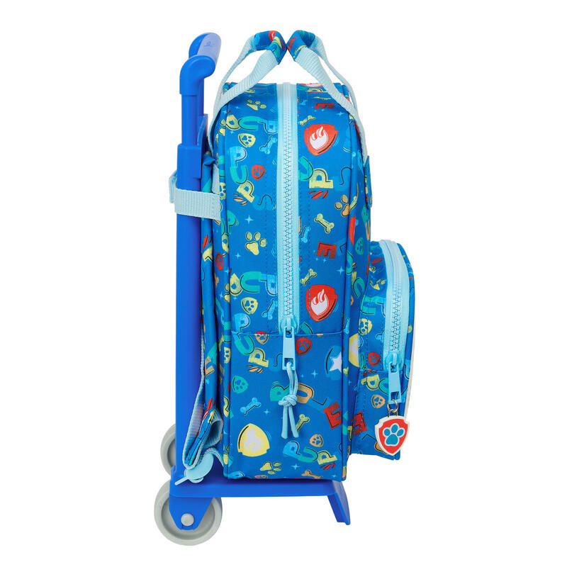 Mochila Escolar con Ruedas The Paw Patrol Pups Purple Azul