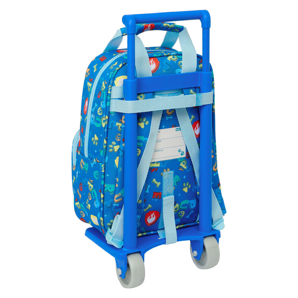 Cartable à roulettes The Paw Patrol Pups Purple Bleu 3/3