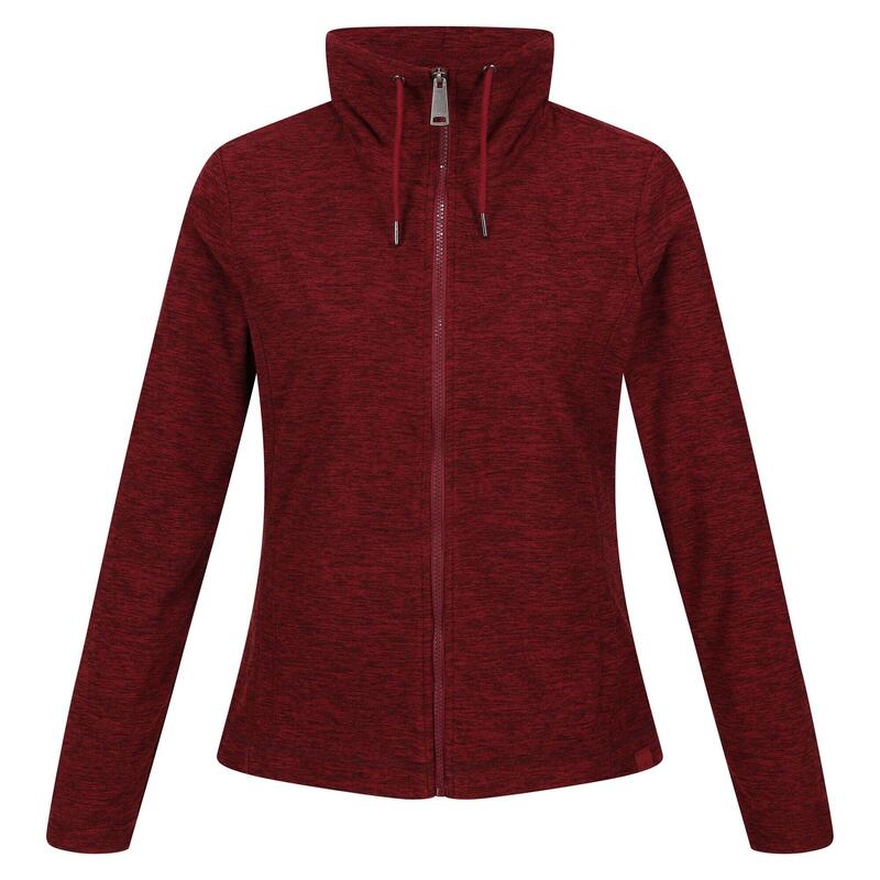 "Kizmitt" Fleecejacke Durchgehender Reißverschluss für Damen Mineral Rot