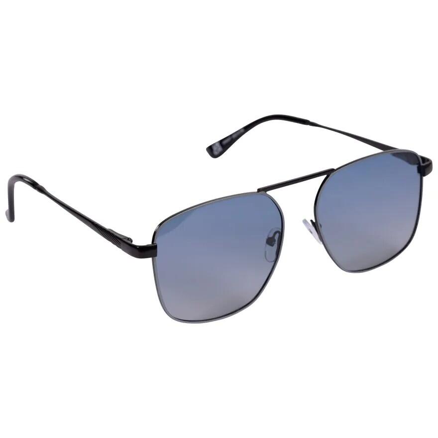 HerrenDamen Unisex Sonnenbrille "Grant" Damen und Herren Metall-Grau 3/4