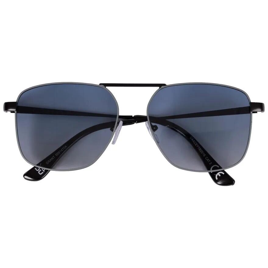 HerrenDamen Unisex Sonnenbrille "Grant" Damen und Herren Metall-Grau 2/4