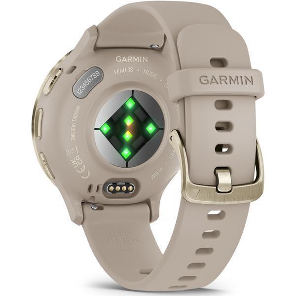 Ceas activity outdoor tracker Garmin Venu 3S, GPS, Wi-Fi, curea silicon, French