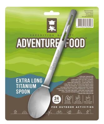 Adventure Food Cucchiaio in Titanio Extra Lungo – 24 g cucchiaio campeggio