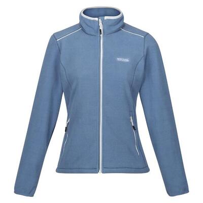 Dames floreo iv full zip fleece jas (koronetblauw/wit)