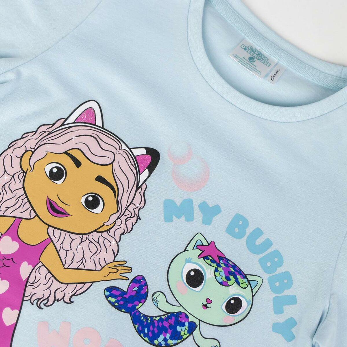 Camiseta de Manga Corta Infantil Gabby's Dollhouse Turquesa 4/5