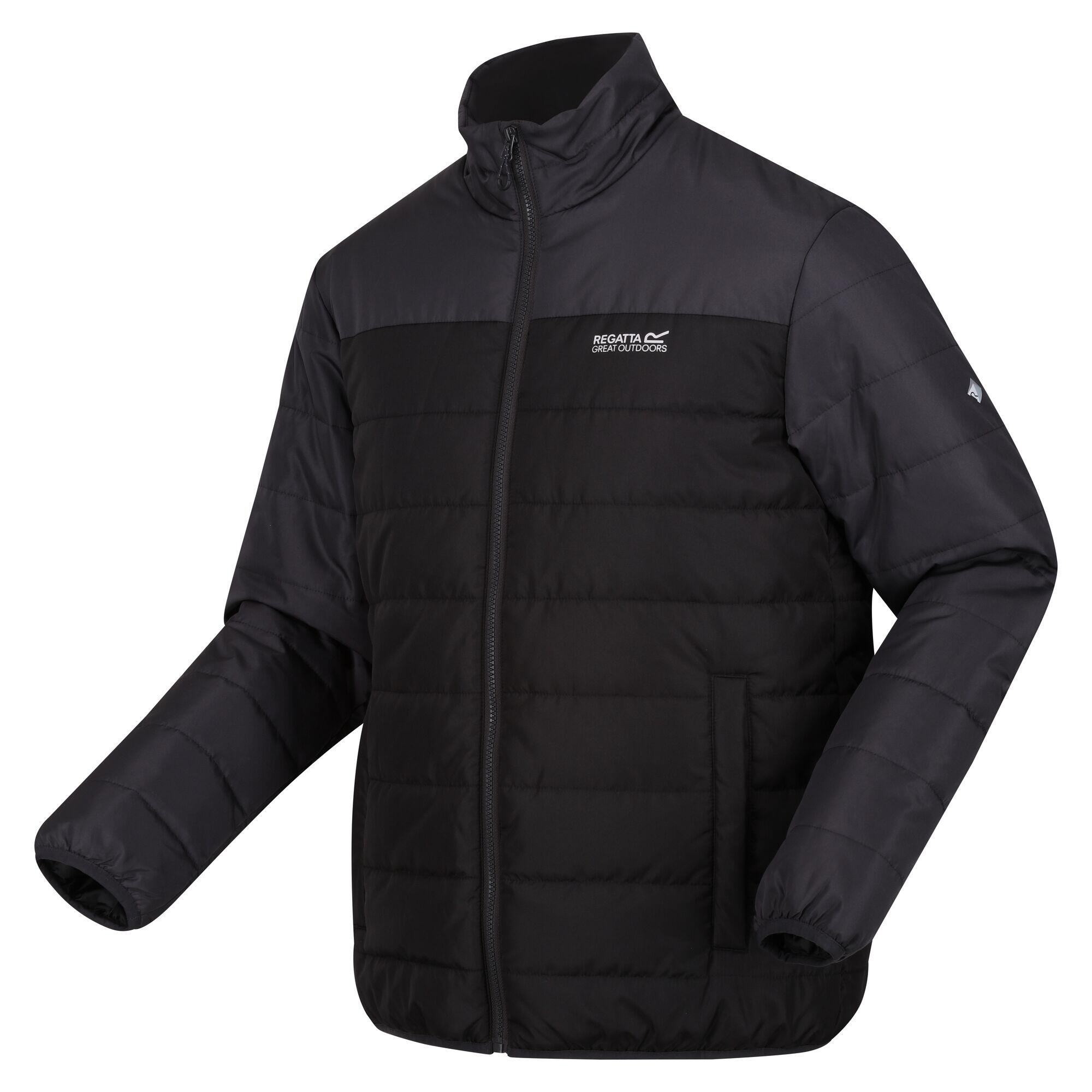 ANDRELL Men's Quilted Jacket (Ash / Black)