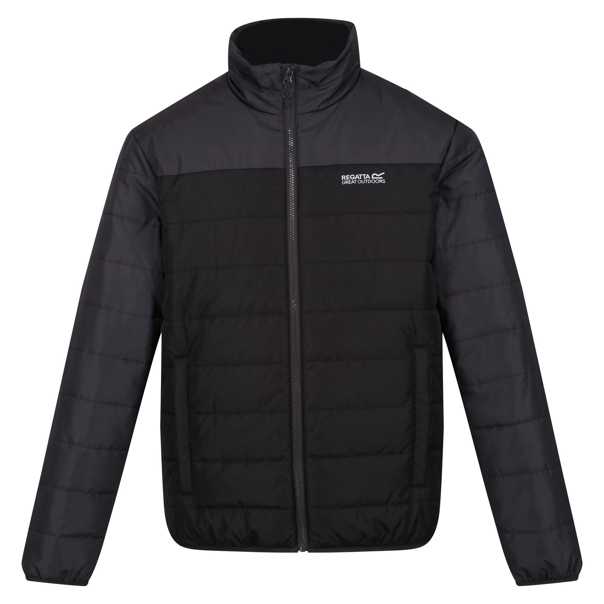 ANDRELL Men's Quilted Jacket (Ash / Black)