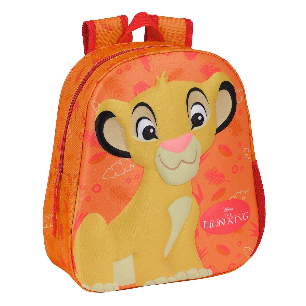 DISNEY Zaino per Bambini 3D The Lion King Arancio