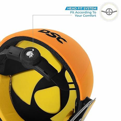 DSC Cricket-Helm - Avenger PRO, Schwarz, für Männer & Jungen 4/7