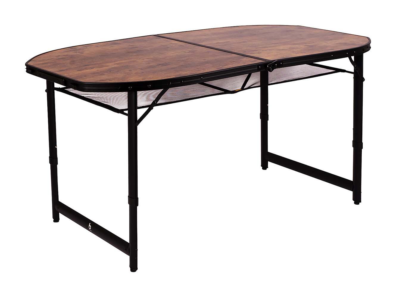 BO-CAMP Bo-Camp Industrial collection Tafel Woodbine Ovaal Koffermodel 150x80 cm