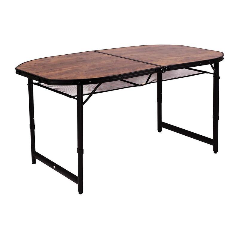 Bo-Camp - Industrial - Mesa - Woodbine - Oval - Modelo maleta - 150x80 cm