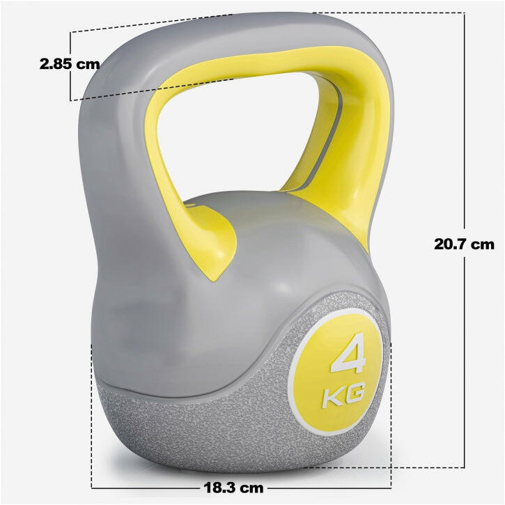 Kettlebells - Kunststof Trendy - 2, 4 & 6 kg - Set van 3