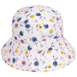 Bob Motif/style Floral ZEBDEE Enfant (Blanc / Bleu / Jaune)