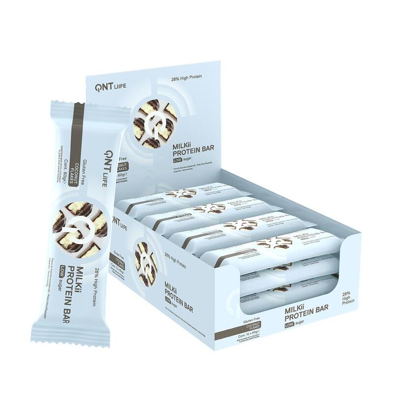 QNT LIIFE - Barra de proteína Milkii - Baixo teor de açúcar Exclusivo Online      43,60€  Preço por quantidade 60,56€kg QNT QNT LIIFE - Barra de proteína Milkii - Baixo teor de açúcarVendido e expedido por: Outdoor Lux    