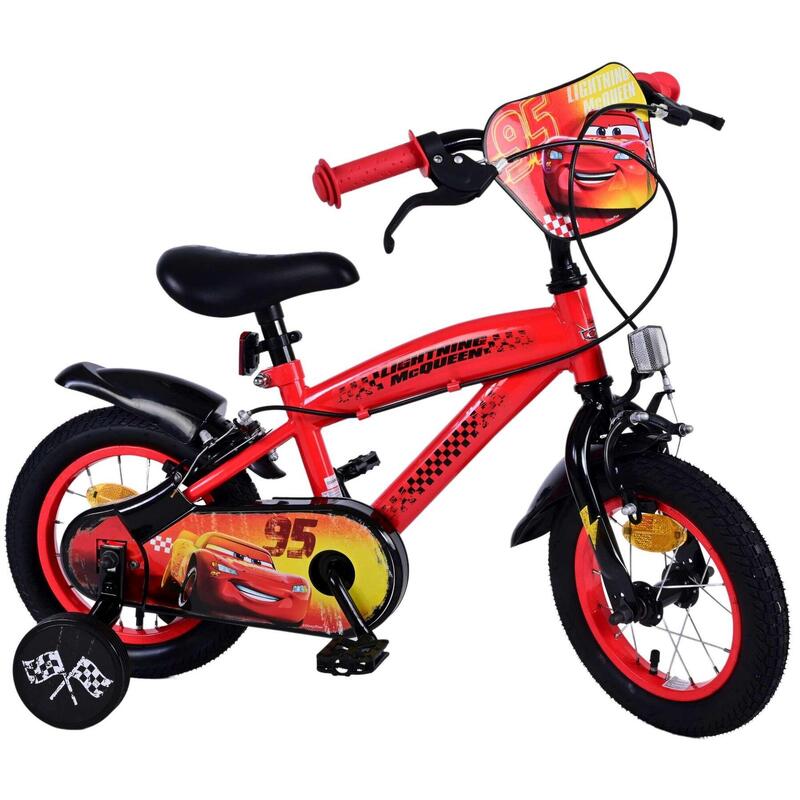 VOLARE BICYCLES Kinderfiets Disney Cars 12 inch, zonder terugtraprem