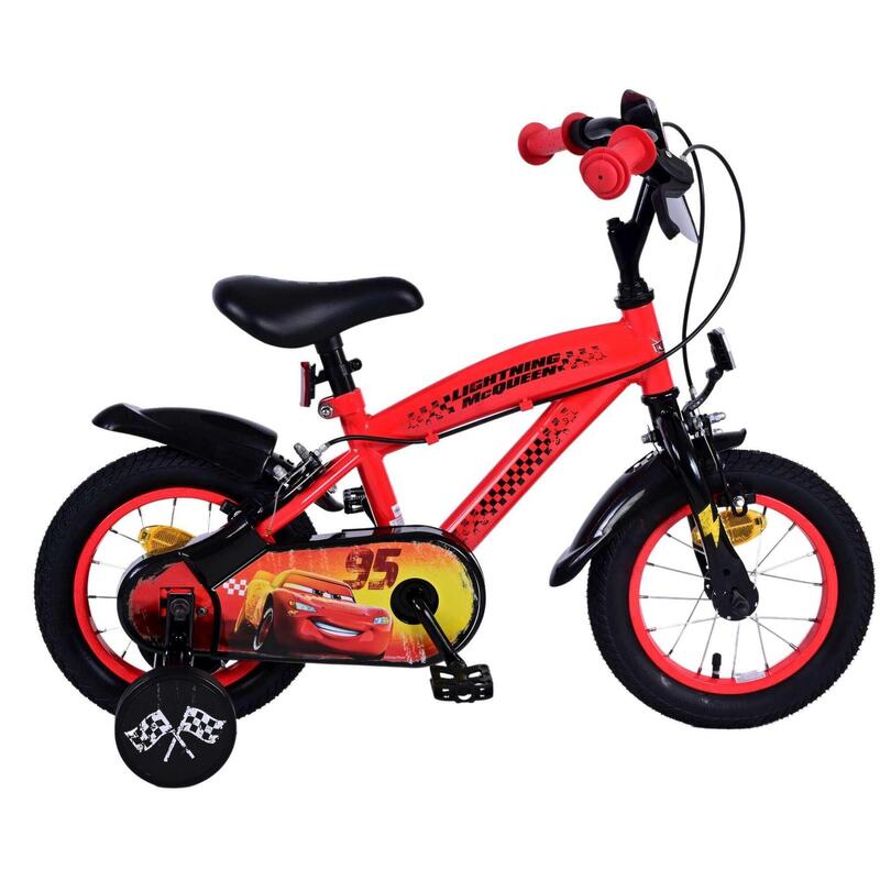 VOLARE BICYCLES Kinderfahrrad Disney Cars 12 Zoll, ohne Rücktrittbremse