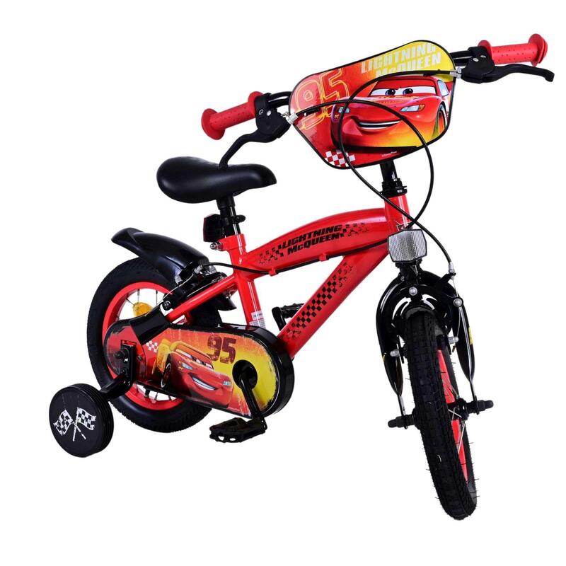 VOLARE BICYCLES Kinderfiets Disney Cars 12 inch, zonder terugtraprem