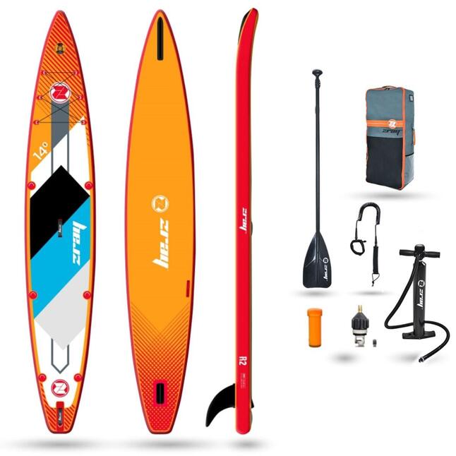 SUP Gonflable Zray E9 – Planche Paddle 275x76x12 Cm – Portance 95 Kg – Livrée Avec Pagaie Aluminium