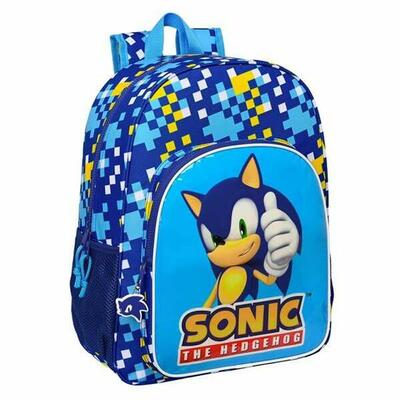 Zaino Scuola Sonic Speed Azzurro