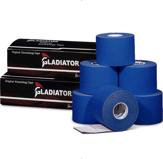 GLADIATOR SPORTS Gladiator Sports Kinesiotape (6 rollen ) – Donker blauw