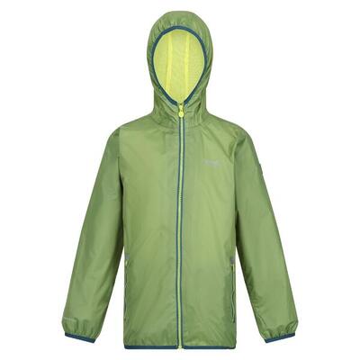 Groot buitenshuis kinderen/kinderen lever ii packaway rain jacket (maanlicht