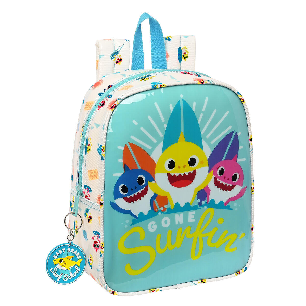 BABY SHARK Zaino per Bambini Baby Shark Surfing Azzurro