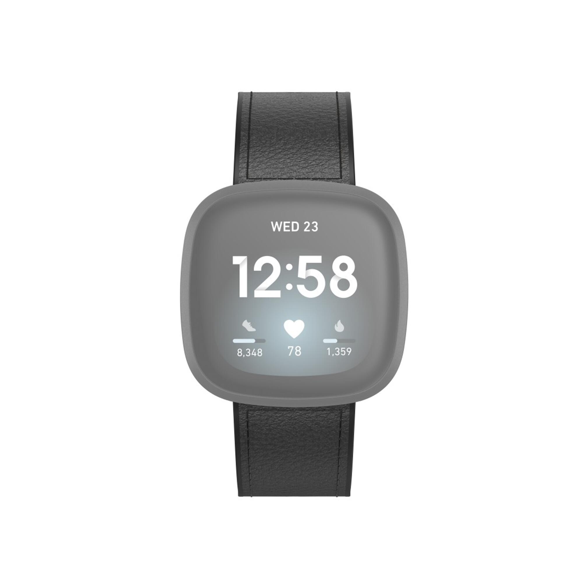 HAMA Armband für Fitbit Versa 3/Sense, in Schwarz 2/5