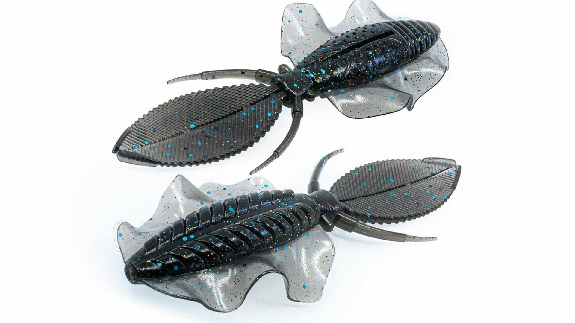 CHASEBAITS Softbaits -Softbaits -Flip-Flop - 10.8cm - Black and Blue Craw