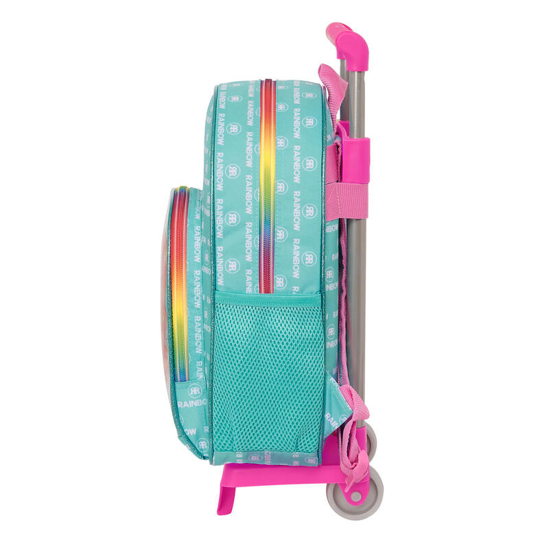 Mochila Escolar con Ruedas Rainbow High Paradise Turquesa