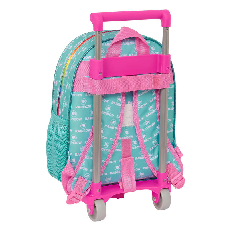 Cartable à roulettes Rainbow High Paradise Turquoise