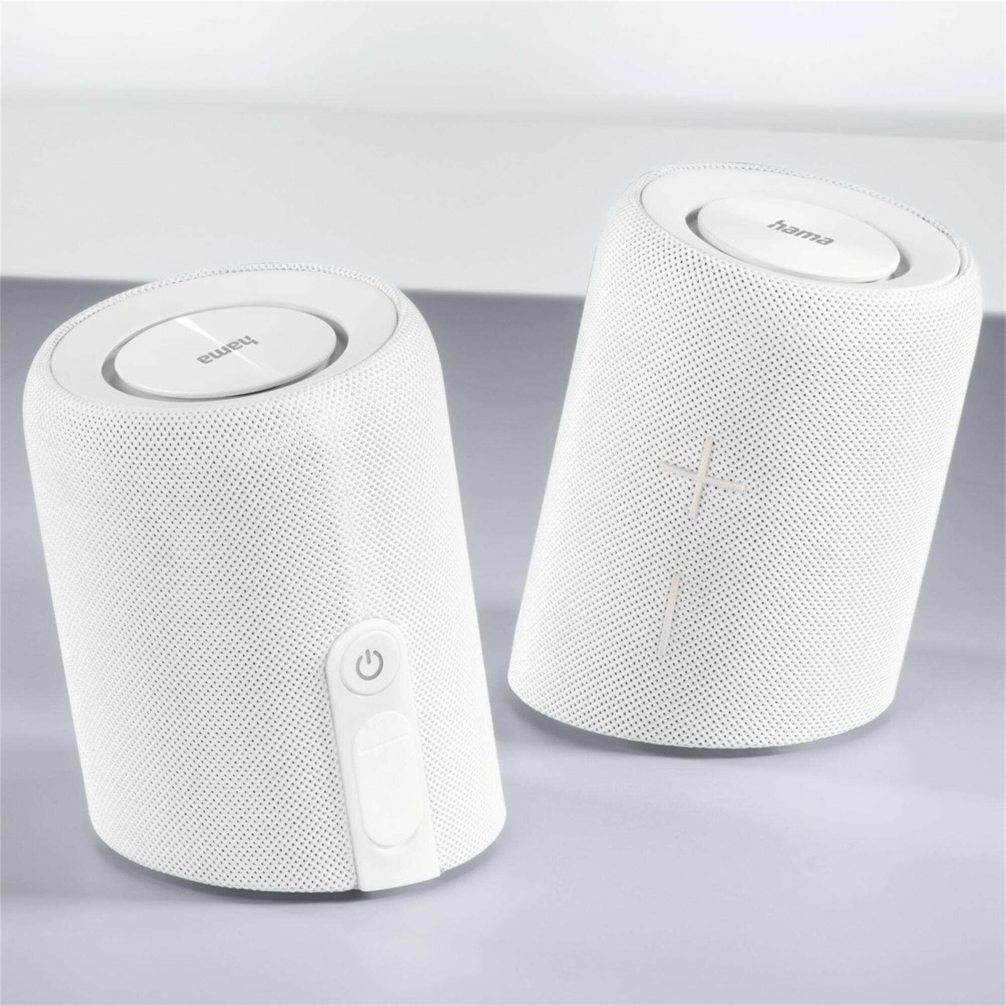 HAMA Bluetooth®-Lautsprecher Twin 3.0, teilbar in 2 Weiß 4/4
