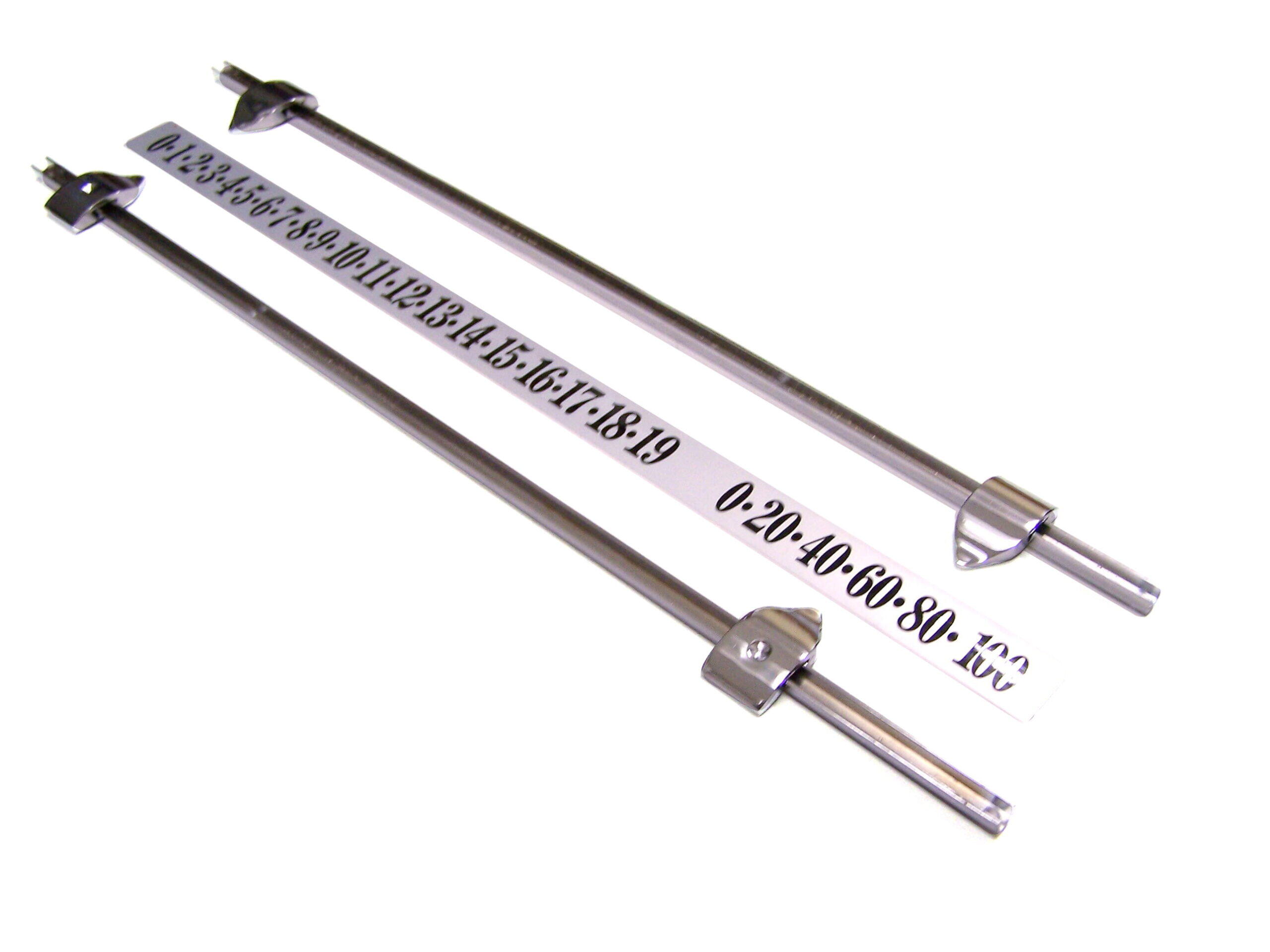 Snooker Scoreboard Parts Kit Number Strip Rails Pointers Brushed Satin Chrome